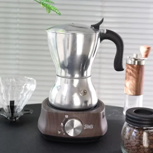 European Classic Food Grade Stainless Steel 9 Cup Moka Pot Lid Business Portable Stocked Authentic Cuban Italian