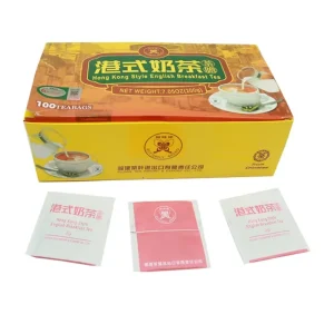 FC10 High Quality Flaored Popular 200g HongKong Style Milk Tea English Breakfast BT830 Black Tea Teabag Cha Fujian Tea Supplier