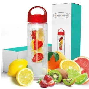 FDA Standard Portable Fruit Infuser Water Bottle PC Material Ideal for Gym Travel and Outdoor Activities
