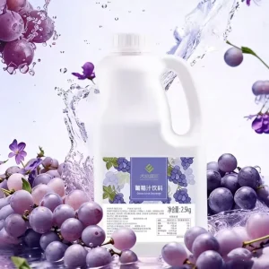 Factory 2.5kg Grape Syrup Fruit Juice Concentrate for Bubble Tea OEM ODM Liquid Add-on Bottle Packaging