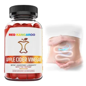 Factory Apple Cider Vinegar Gummies ACV Detox and Cleanse Gummies for Digestion and Heart Health Support