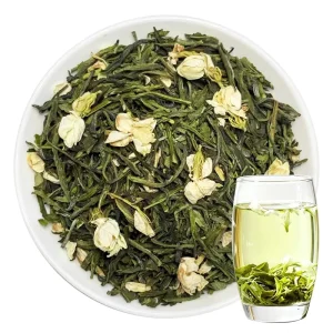 Factory Custom Logo Yunnan Loose Leaf Jasmine Green Tea High Mountain Chinese Green Tea 500g Bag