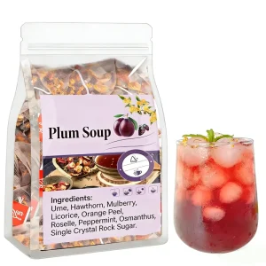 Factory Customized 8g * 25 Bags of Sour Plum Tea Sour Plum Soup Fresh Processed Flavored Bagged Tea