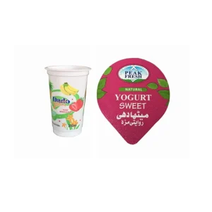 Factory Customized Twin Disposable Plastic PP Yogurt Cup With Foil Lid