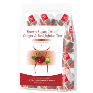 Factory Direct Custom Low Moq Pure Natural Ginger & Red Jujube Herbal Tea Pure Ingredients Wellness Detox Health Support