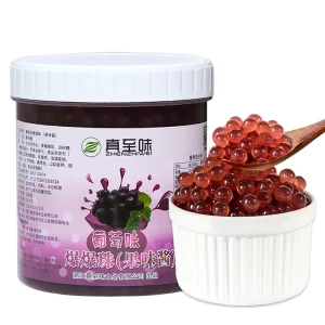 Factory Direct Discounts Halal Grape Juice Balls Fruit Good and Stable in Quality Grape Flavor 1.2kg Popping Boba