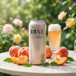 Factory Direct Peach Oolong Champagne Style Ale Beer Can/Bottle 500mL Craft Alcoholic Beverage Bulk Supply