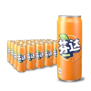 Factory Direct Sales Fenta Soda 330mL*24 Cans of Various Fruit-Flavored Drinks