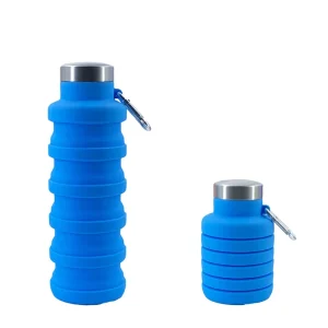 Factory Direct Sales Silicone Eco friendly Dishwasher Safe Leak Proof BPA Free Screw On Cap Sports Outdoor Large Capacity