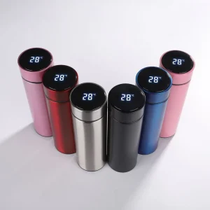 Factory Direct Smart Thermos Water Bottle Fashion LED Temperature Display Sports Water Bottle Portable Traveling Coffee Mug