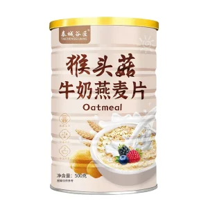 Factory Hericium Erinaceus Milk Oatmeal Satiety Meal Cereal Flavor Breakfast Brewing Instant Net Red Belt Goods