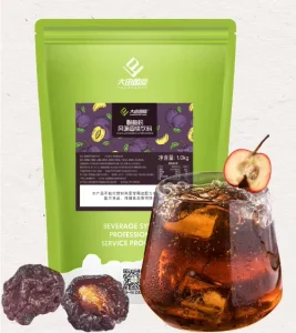 Factory High Quality 1kg Sour Plum Flavored Solid Beverage Bubble Tea Ingredients Easy to Brew Halal Certification