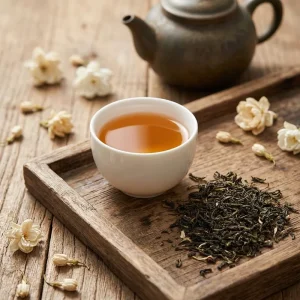 Factory Price High Grade Jasmine Green Tea Fanning Tea Loose Leaf Bulk Low Price