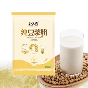 Factory Supplies 500g Pure Soybean Milk Powder 40% High Protein 0 Sugar Healthy Instant Breakfast Beverage ODM OEM
