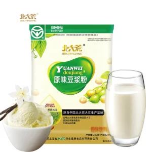 Factory Supply 350g Non GMO Organic Pure Soybean Milk Powder Natural Instant Bean Products in Bag Packaging