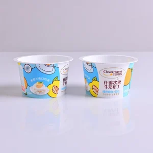 Factory Supply 85ml Food Grade PP Yoghurt Cup Ice Cream and Yogurt Plastic Cup with Customized Logo Yogurt Containers