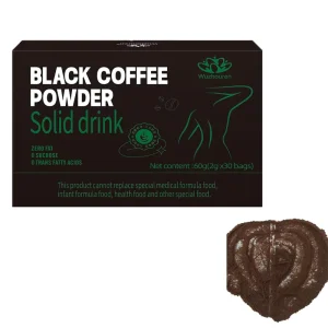 Factory Supply American Style Pure Black Coffee Natural Slimming Weight Loss Instant Coffee