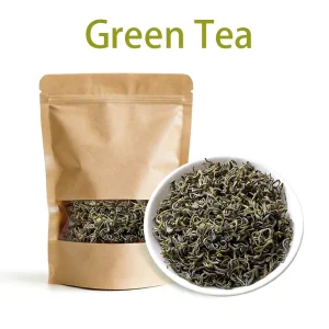 Factory Supply Chinese Top Grade Organic Health Loose Green Tea with Strong Taste Fresh Aroma Handmade Packed in Bag