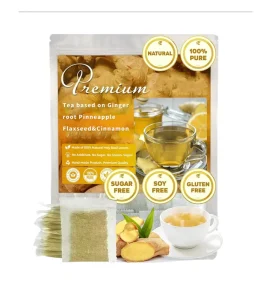 Factory Supply Custom Herbal Tea Bags Pineapple Flax Cinnamon Ginger Natural Slimming Blend Low Moq & Oem
