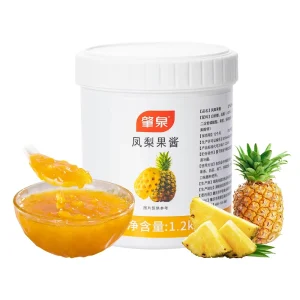Factory Supply Fruit Juice Drink and Beverage Concentrate Thick Pulp and Syrup Pineapple Flavor for Bubble Tea Ingredients