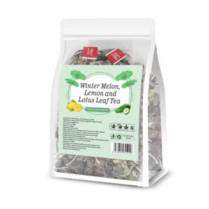 Factory Wax Gourd Lemon Lotus Leaf Tea Bags 100% Pure High Grade 30 count Low MOQ Custom Blends Natural Energy Vitality