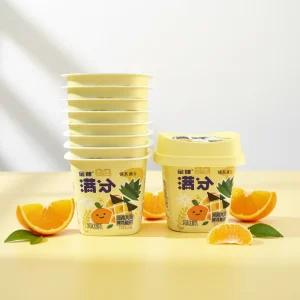 Fancy Design 180ml PP OEM Yogurt Packaging Yogurt Container Jelly Cup Custom Design Plastic Cup