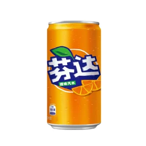 Fantaa Fruity Orange Small Mini Bottle 200ml Low-Fat Low Calories Carbonated Water Soda Soft Drinks