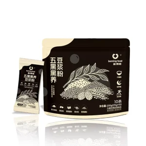 Five Black Instant Soy Milk Powder Soybean Bag 250g High Protein Breakfast Non GMO Good Health
