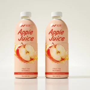 Flavored Apple Juice OEM ODM Family Pack Low Fat 100% Pure Bottle Fruit Juice Beverage Made From Fresh Apples