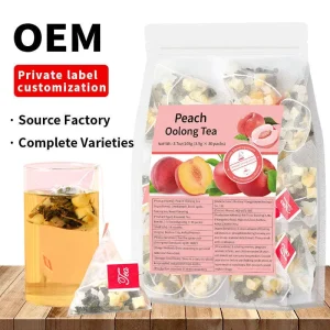 Floral Beauty Skin Wellness Slimming Health Tea Peach Oolong Blend Antioxidants Hydration 100% Natural Herbs Bag Box