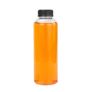 Food Grade 500ml Transparent PET Beverage Bottle Plastic Drink Packaging Bottle with Screw Cap