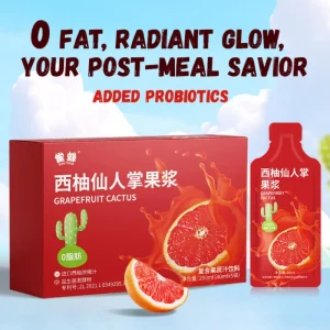 Food Grade Concentrated Fruit Juice Flavor Additives with Grapefruit Cactus Pulp Box Packaging for Adults