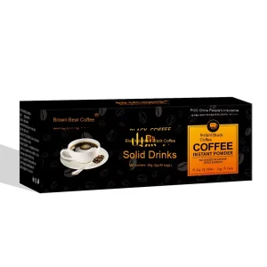 Food Grade Instant Coffee Powder Sweet Black Coffee Variety Box Packaging 2g 40 Bags 18 Months Shelf Life Brewing