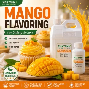 Food Grade Synthetic Mango Flavoring Liquid for Cake & Bakery Strong Aroma Water Soluble Flavoring