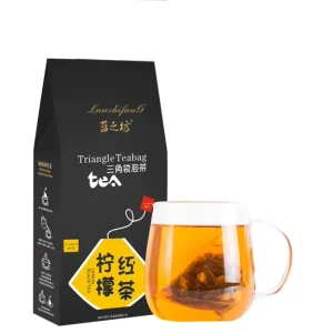Free Sample Customized Chinese Lemon Black Tea Detox Tea for Stomach Ease