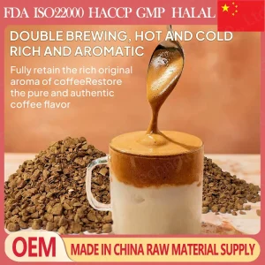 Freeze Dried Instant Coffee Black Coffee 100% Arabica Source Factory Brand Customization Freeze dried Coffee Powder