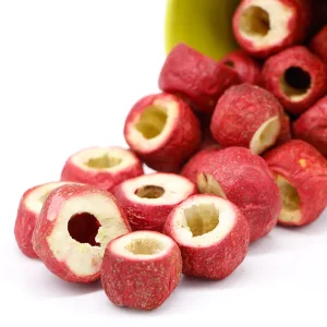 Freeze dried Hawthorn FD Sugar free Hollow Hawthorn Balls Whole Crisp Bulk Seedless Dehydrated Candied Haws Ready to Eat
