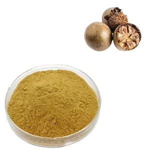 Fresh Food Grade Momordica Grosvenori Luo Han Guo Monk Fruit Extract Powder Good Water Solubility 1kg 25kg Drum Packaging