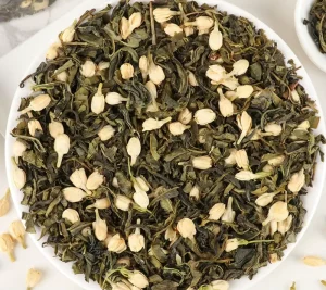 Fresh Fragrance Dried Jasmine Blended Green Tea Jasmine Green Tea