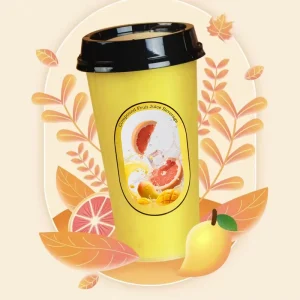 Fresh Natural Ingredients Cold Stored Mango Flavor Beverage With Coconut Pulp For Food Wholesalers And Retail Shops