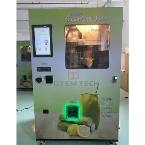 Freshly Squeezed Sugarcane Machine Self-Service Sugarcane Juice Vending Machine Food Juice Machine for Train Station Supermarket