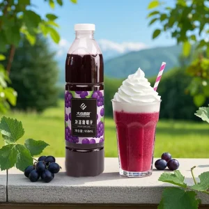 Frozen Grape Juice Concentrate for Kids Sugar Free Non GMO Easy Mix Formula Kid Friendly Healthy Snack in Bottle Packaging