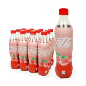 Fruity Strawberry & Peach Flavor 500ml Bottle Carbonated Soft Drink Exotic Drinks