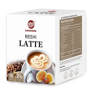 GANOHERB OEM Organic 3 in 1 Instant Coffee with Halal Certified Shell Broken Spore Powder Latte Factory Manufacturer