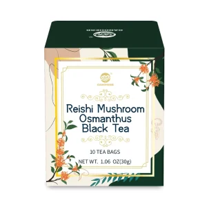GANOHERB Scented Reishi Mushroom Osmanthus Black Tea Herbal Tea