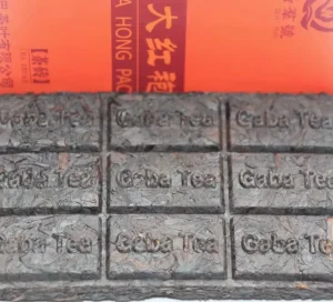 Gaba Da Hong Pao Tea Brick 100g Box Fermented GABA Oolong Tea Natural Energy Drink for Daily Health OEM Available