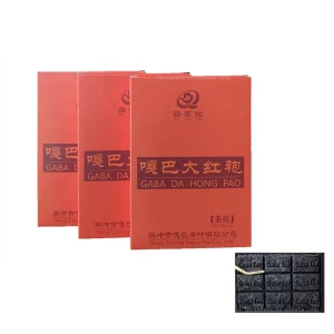 Gaba Dahongpao Tea 100g Box Strong Taste Chinese Fermented Yunnan Wuyi Oolong Tea Brick OEM Tea Bag Custom Accept