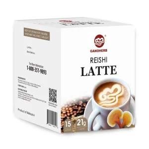 Ganoderma Coffee with Reishi Lingzhi Extract Instant Latte Coffee Herbal Blend OEM Bulk Supply