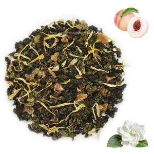 Gardenia White Peach Oolong Blend Flavor Iced Brew Chinese Loose Tea Custom Bag Formula for Hotel Coffee & Tea Shop Restaurant