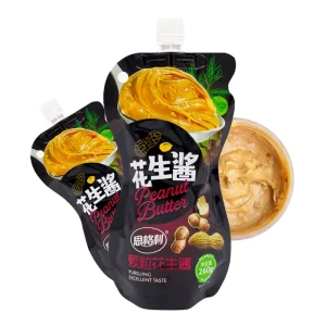 Granular Peanut Butter 100% Peanut Halal Certified 260g Bags No Additives 18 Months Shelf Life